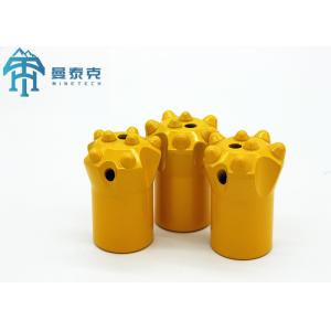 China Carbide Steel Tapered Button Bit with Customized Button Number and 2 Flushing Holes - Free Sample in Suit Case Package on sale