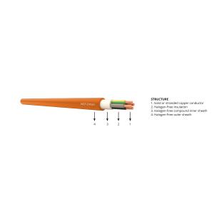 Buy cheap Orange Sheath LSZH Flexible Cables , Electrical Low Smoke Zero Halogen Wire from wholesalers