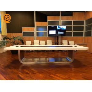 Buy cheap Artificial Stone 14 Seater Conference Table With Joint Invisible from wholesalers