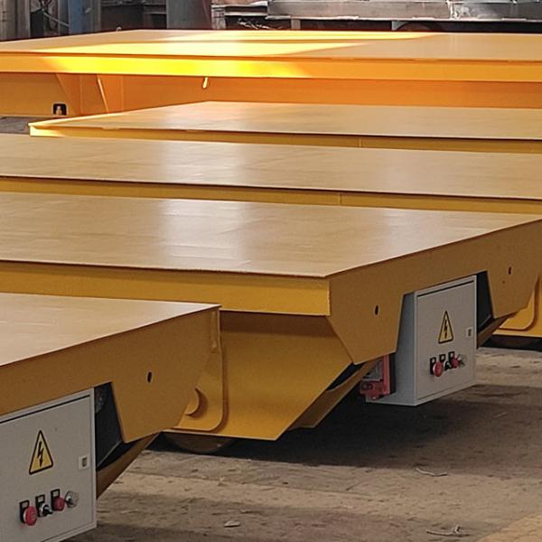 Quality 1435mm Electric Transfer Trolley Cart Material Handling Warning Alarm for sale