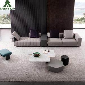 Buy cheap OEM Hotel Lobby Furniture Modular Sofa Set Leather Fabric Straight Sofa Living Room from wholesalers