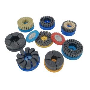 Buy cheap DOT Style Abrasive Nylon Disc Brush Deburring Tools for Surface Preparation product