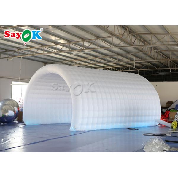 Inflatable Lawn Tent White Oxford Cloth Inflatable Channel Tent 6*3*3mH For Sports Competition