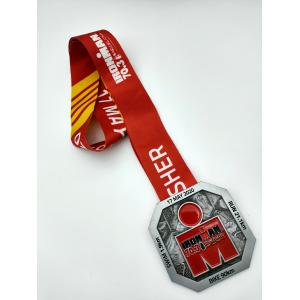 Buy cheap Ironman Triathlon Custom Die Cast Medals 2d Design Laser Engraving from wholesalers