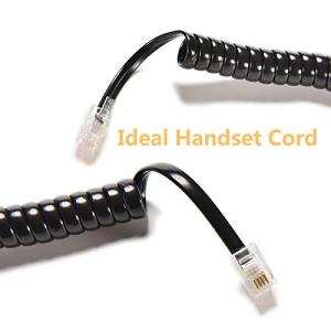 Buy cheap RJ11 RJ12 Spiral Telephone Cable 6ft 24AWG 350MHz Shielded from wholesalers