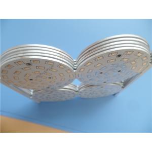 LED PCB 1.6mm thick Built On Aluminum Core White soldermask With HASL NPTH
