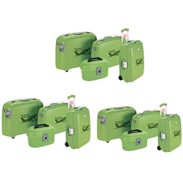 Plastic Handle Hard Shell Suitcase 4 Wheels , Polycarbonate Hardside Luggage