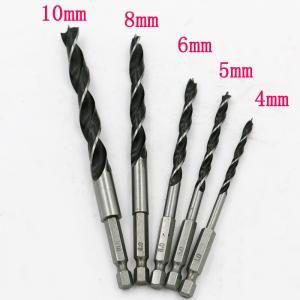 Buy cheap 8pc High Carbon Steel Brad Point Wood Drill Bits Set 3-10mm Hex Shank from wholesalers