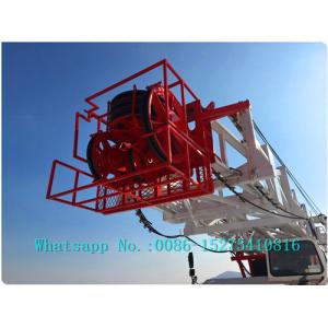 Buy cheap Full Hydraulic Trailer Mounted Water Well Drilling Rigs With 2x403kw Engine from wholesalers
