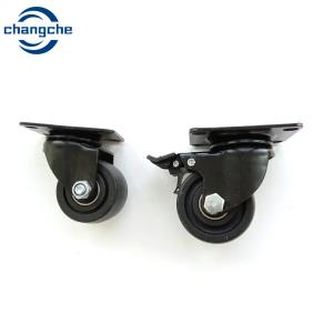 Black Swivel Caster Wheel 3" Caster Replacement for Cabinet, Bookcase, Computer