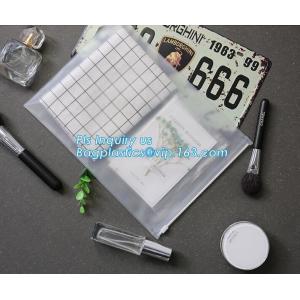 Buy cheap costomize slider k pvc travel cosmetic bag, slider zipper bag with printing for clothes, Swimwear toiletry PVC Vin from wholesalers