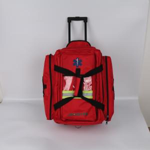 E05 with trolley X Large EMT Medical First aid bag EMS Trauma Jump Bag ambulance