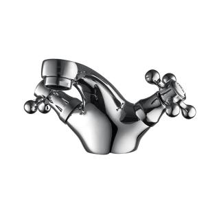 Buy cheap Two Handle  Monobloc Chrome Brass Contemporary Basin Mixer T8063AW from wholesalers