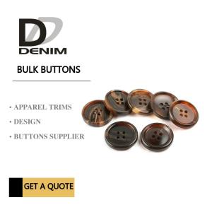 Buy cheap Shiny Matt Black Brown Bulk ing Buttons Sourcing 4 Holes With Pattern Design product