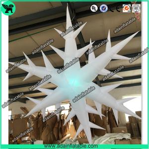 Buy cheap Inflatable Snowflake With LED Light,Lighting Inflatable Snow Flower from wholesalers
