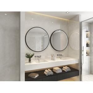 Buy cheap Smart Touch Screen Bluetooth Rectangle Gold LED Bathroom Mirror 27cm Width 45° Shine Angle from wholesalers