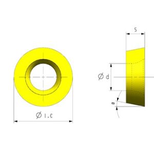 RPMV CNC Insert with Super Hard Material and 11° Angle for Precision Copper