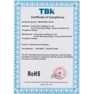crown extra lighting co. ltd Certifications