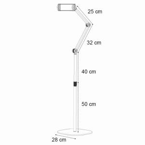 Buy cheap 360 Rotate Adjustable Tablet Stand Aluminum Alloy Carbon Steel Flexible Arm from wholesalers