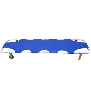 Buy cheap First Aid OEM Foldable Stretcher With Wheels And Restraint Straps from wholesalers