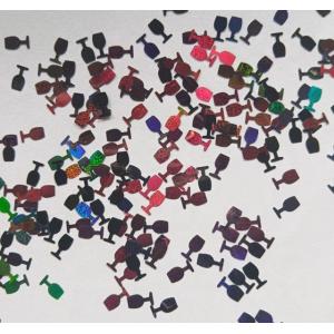 Buy cheap Chinese Year Occasion Red Wine Glass with LED Glitter Shapes and 5cm Plastic Number Design in Plastic Bags MOQ 100pcs from wholesalers