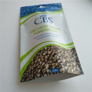Buy cheap Matte White Hemp Seeds Resealable Packaging Bags , Plastic Pouch Packaging from wholesalers