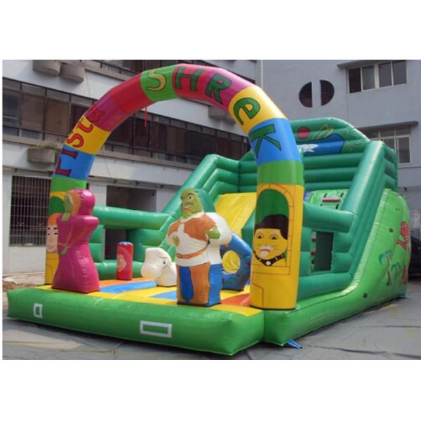 Buy cheap Pista Shrek Commercial Inflatable Slide With Durable Plato PVC Tarpaulin from wholesalers