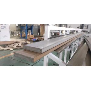 China High capacity PVC WPC decking floor extrusion line with laminating film surface treatment with conic twin scerw extruders on sale