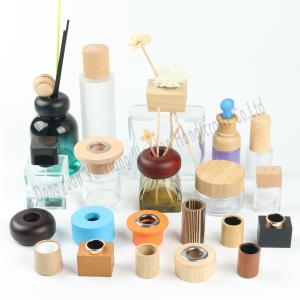 Buy cheap Custom Size Luxury Wooden Perfume Bottle Lid , Durable Reed Diffuser Cap Eco-Friendly from wholesalers