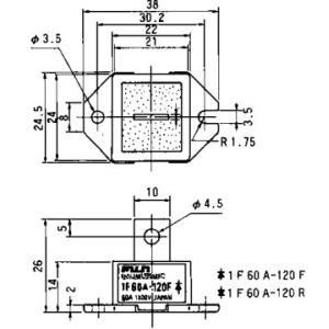 Buy cheap IGBT Power Module 1F60A-120F FAST RECOVERY DIODE MODULE  FUJITSU IGBT Power Module from wholesalers