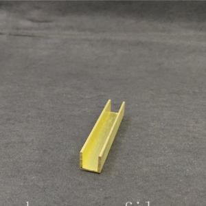 Buy cheap Glass Edging C36000 U Shaped Channel Metal With Polished Surface from wholesalers