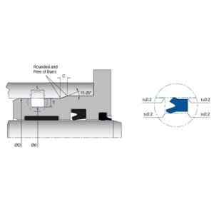 Buy cheap Kl119 Single Acting Sealing Elements PU Material High Extrusion Resistant from wholesalers