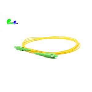 Buy cheap 2.0mm G657A Simplex Fiber SC APC to SC APC Optical Patch Cord LSZH With Yellow Color from wholesalers