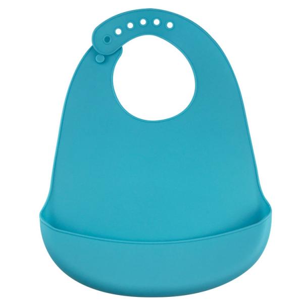 Dinnerware Soft Silicone Bib , Infants Toddlers Silicone Bibs With Crumb