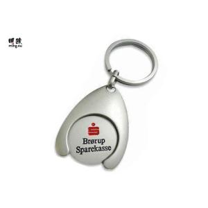 Buy cheap Metallic Car Brand Keychains , Trolley Coin Holder Key Chain For Shopping Cart from wholesalers