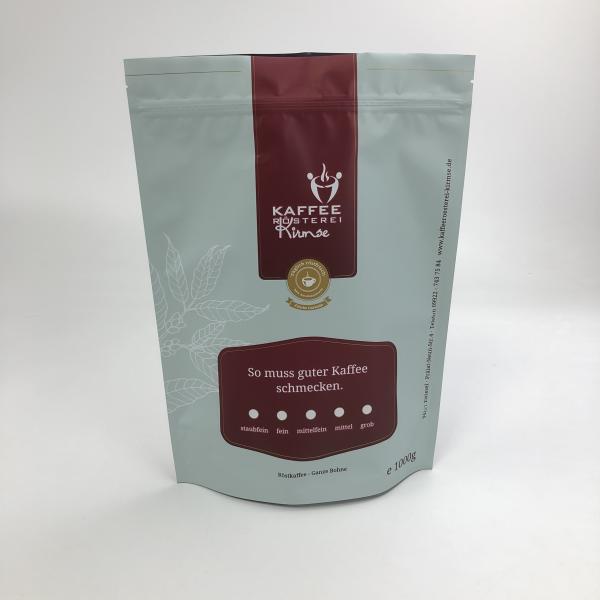 Quality Custom Logo Color Resealable 1KG 500G Stand up pouch With Aluminum Foil  Bags For Kaffee Candy Packaging for sale