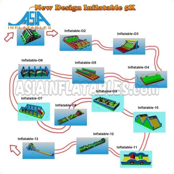China High Security Inflatable Challenge Obstacle Course With Logo CE ROHS on sale China High Security Inflatable Challenge Obstacle Course With Logo CE ROHS on sale