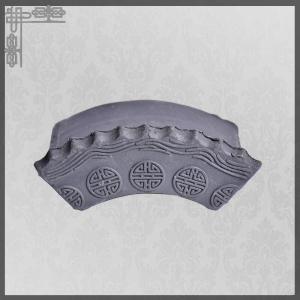 China Bauxite Chinese Clay Roof Tiles Matt Surface Eaves Roof Tiles on sale
