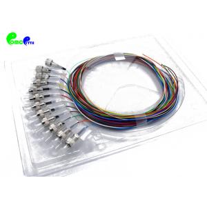 Buy cheap 12 Fiber 0.9mm 12 Color 9 / 125μm FC UPC Optical Fiber Pigtail OS2 G657A1 900μm With 2M LSZH Yellow Tight Buffer from wholesalers