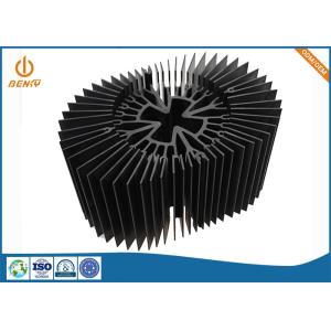 Buy cheap Anodized Black Aluminum Extrusion Processing Extruded Heat Sink Plates from wholesalers