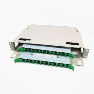 Buy cheap 1U Aluminum Grey ODF Optical Fiber Distribution Box from wholesalers
