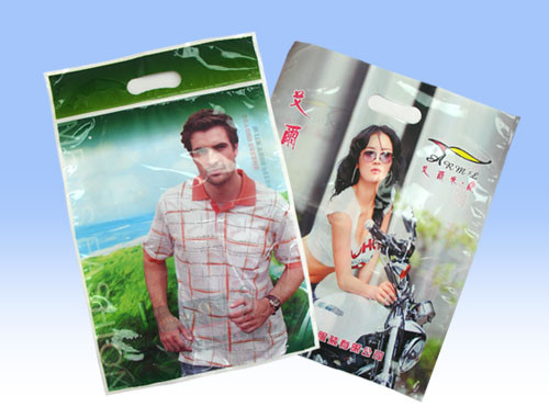 Buy cheap Thin Plastic Cloth Bag Gloss Matt Surface Handle ISO14000 Certification from wholesalers