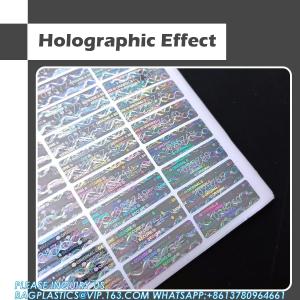 Authentic Hologram Labels/Stickers Silver Transfer Tamper Evident Security