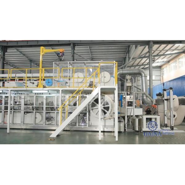 Quality Tri Phase 700PPM 0.8Mpa Baby Diaper Manufacturing Machine for sale