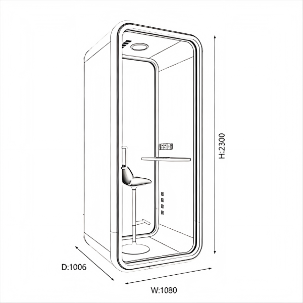 Buy cheap High Efficiency Modular Office Pods Customized Soundproof Office Pods from wholesalers