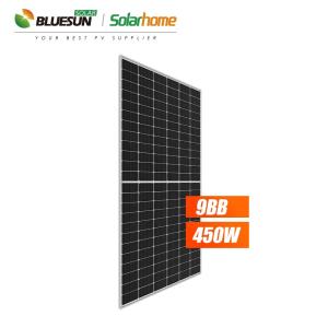 Bluesun Perc Half Cut 9bb 455w 450w 440w 400w Solar Panel Factory Price 144cell