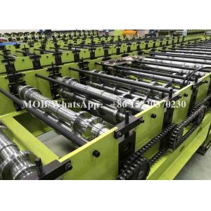 High Speed Roofing Corrugated Roll Forming Machine With Track Cutting 35m / Min