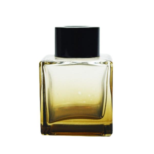 Custom Glass Perfume Bottles 50ml Square Gradient Paint Aromatherapy Creative