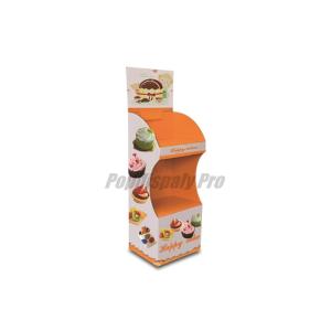 Buy cheap 2 Tier Beautiful Cardboard Merchandising Displays Litho-Graphic Printed For Sweat Cakes from wholesalers