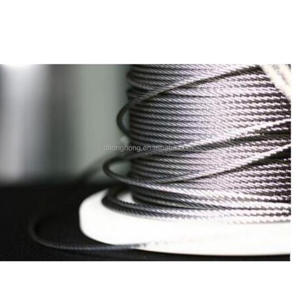 Quality 8mm 6X24 7FC T/S 1570Mpa Preformed Stainless Steel Wire Rope for Water and Wastewater Treatment 1000mtrs in Plywood Reel for sale